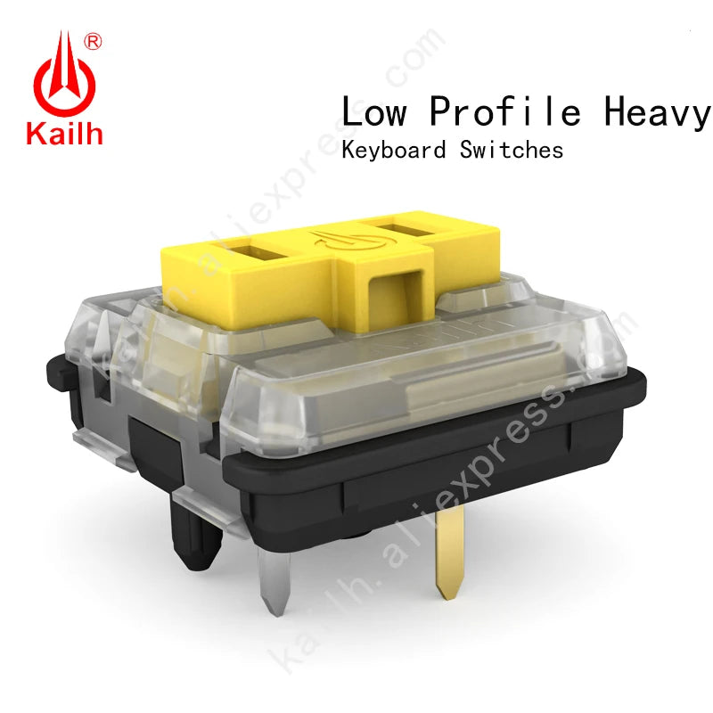 Kailh 10 Pcs Choc Low Profile Switch 1350 Chocolate Mechanical Keyboard Switch 5 Pins Hot Swap Linear Tactile Clicky Switch Qme