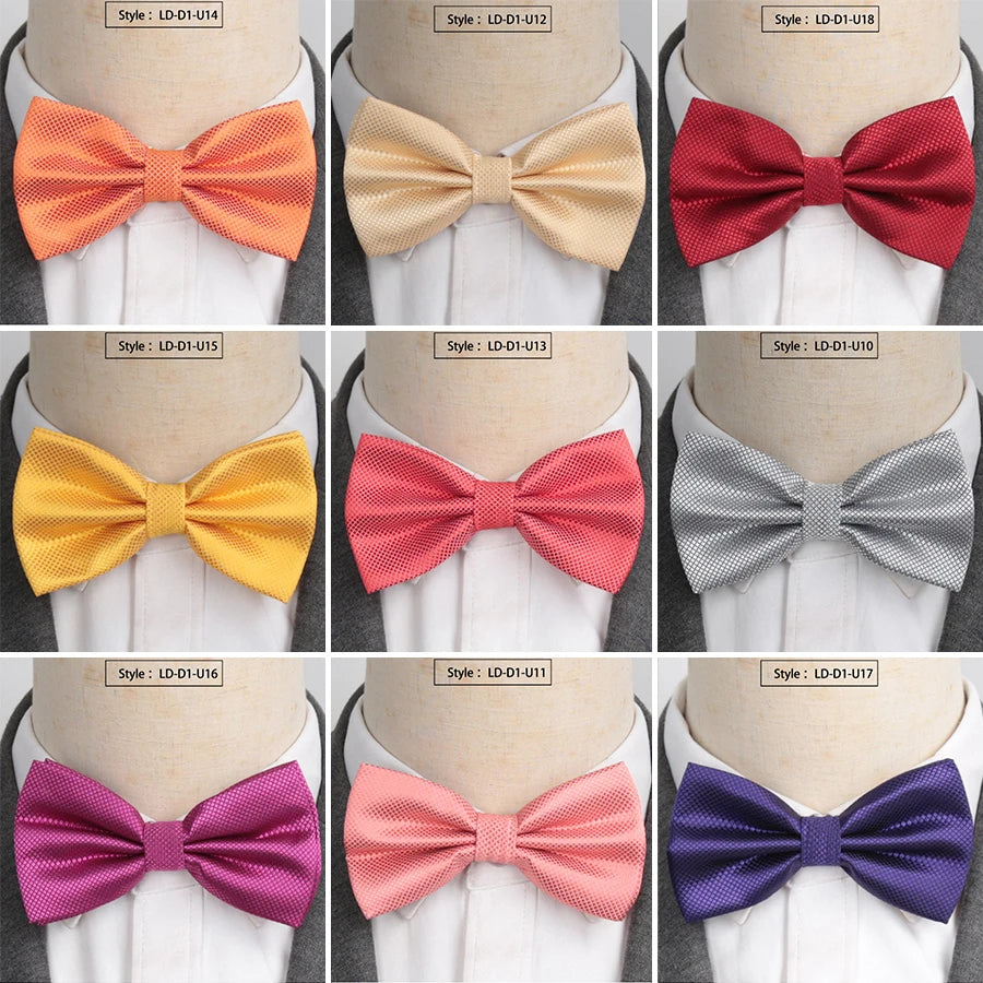 XGVOKH Men Ties Fashion Butterfly Party Wedding Bow Tie Boys Girls Qme