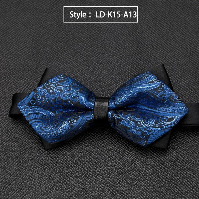 Mens Bowtie Quality Sale Necktie Fashion Formal Luxury Wedding Butterfly Cravat Ties for Men Shirt Business Gifts Accessories Qme LD-K15-A13