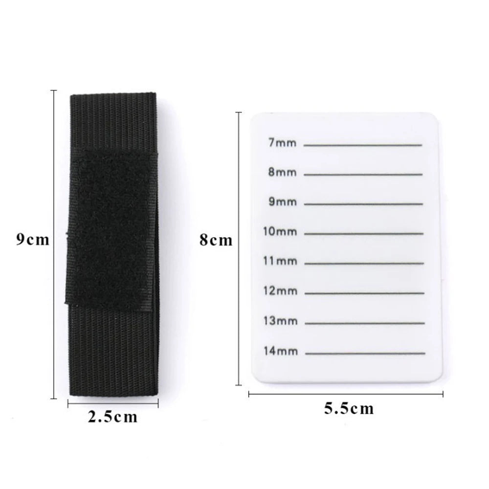 NATUHANA Acrylic Eyelash Extensions Organizer Pallet False Lash Pad Qme
