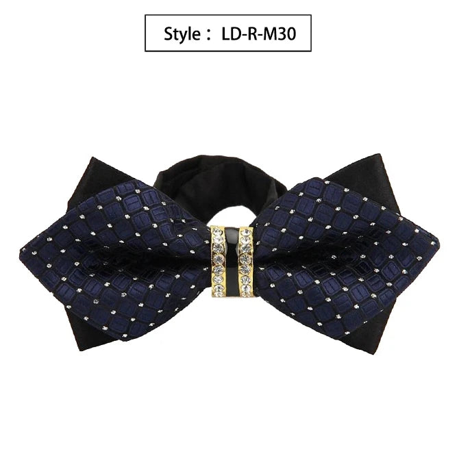 Bowtie Groom Mens Colourful Plaid Cravat Gravata Fashion Male