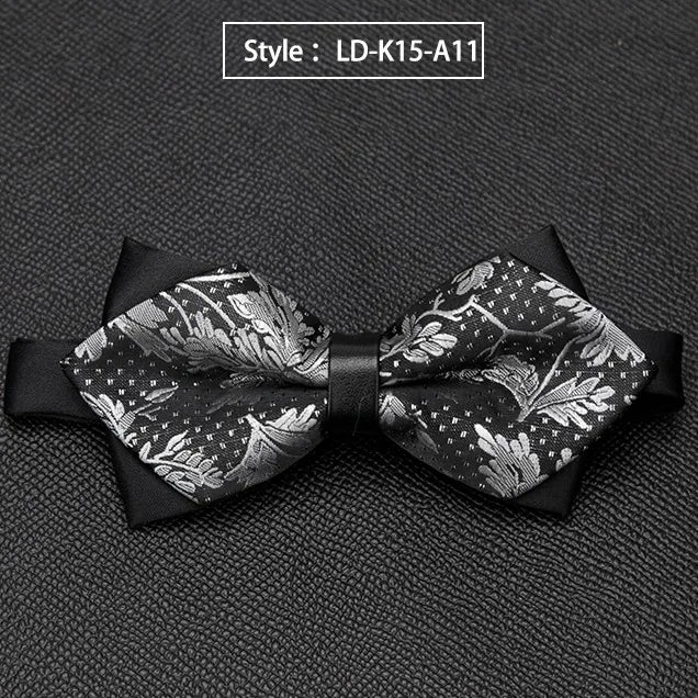 Mens Bowtie Quality Sale Necktie Fashion Formal Luxury Wedding Butterfly Cravat Ties for Men Shirt Business Gifts Accessories Qme LD-K15-A11