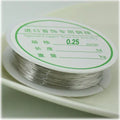 0.2mm-1mm Golden Silver Plated Copper Wire String Thread Metal Beading Wire for Necklace Bracelet Accessories Jewelry Making DIY Qme silver 025 25M
