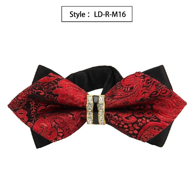 Bowtie Groom Mens Colourful Plaid Cravat Gravata Fashion Male