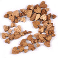Mixed Size 100Pcs Heart Wood Decoration DIY Scrapbooking Art Wood Crafts Wedding Handicraft Accessories Party Decor 6-12mm m2217 Qme Default Title
