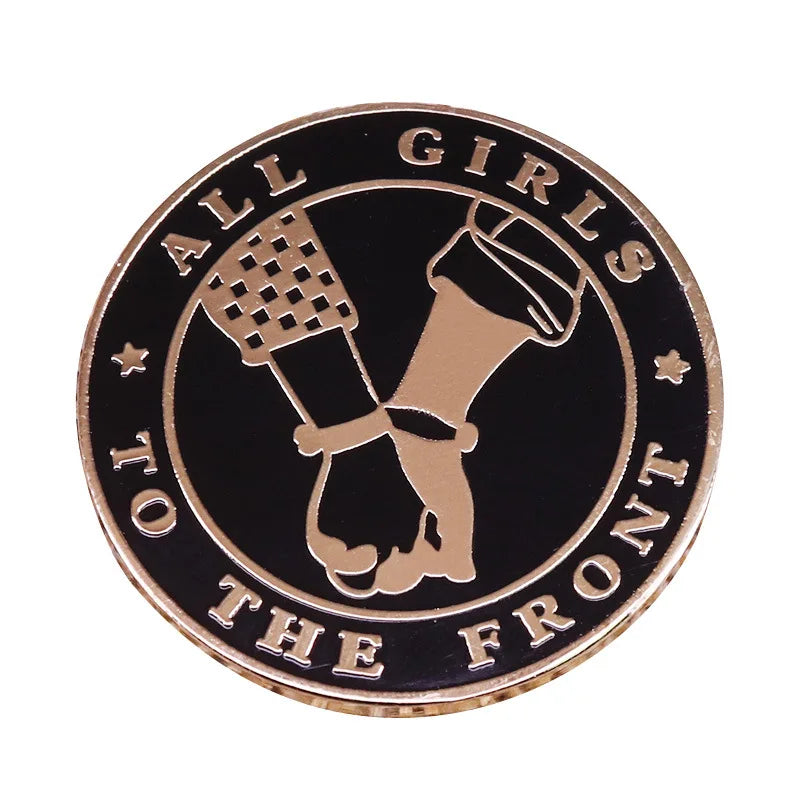 Feminist Enamel Pin Brooches Feminist Motivational Metal Brooch Pins Denim Hat Badge Collar Jewelry Gift for Women Wholesale Qme Style 5