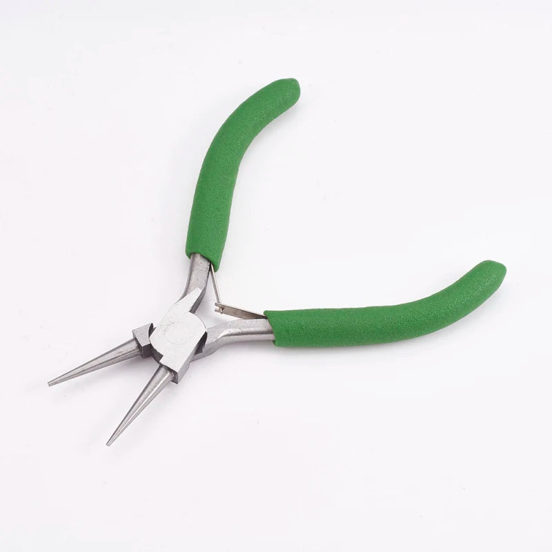Pandahall Jewelry Pliers Carbon Steel Round Nose Pliers Hand Tools Polishing Jewelry Making Tools 12x7.6x0.9cm Qme 115x89x9mm