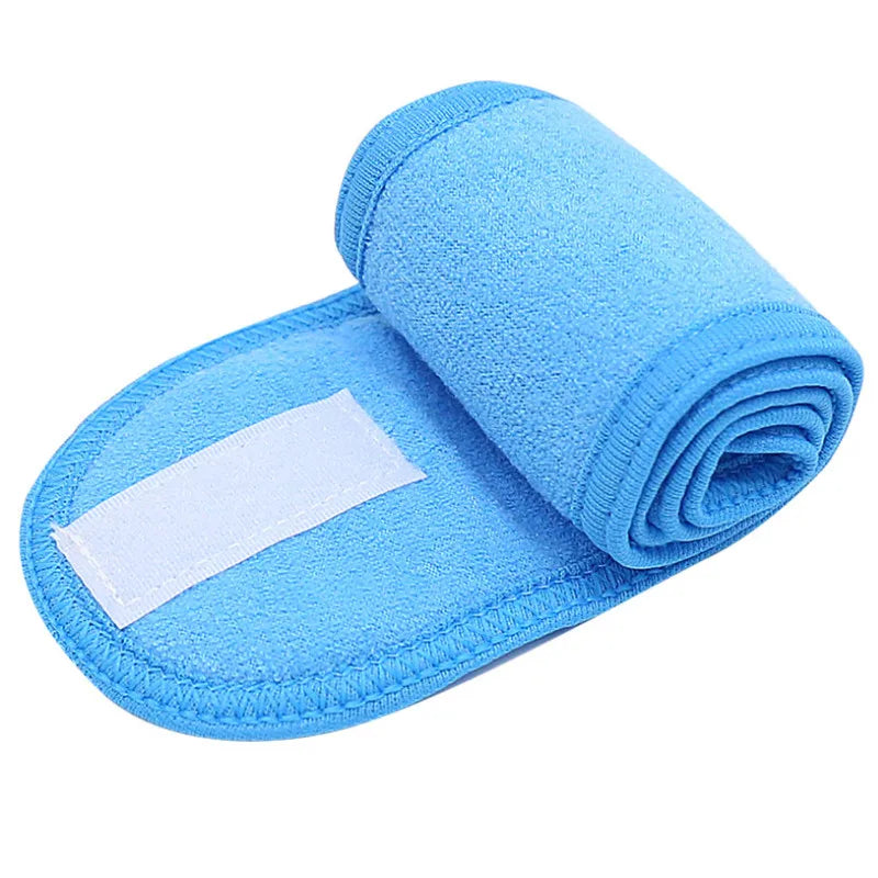 Head Bands Adjustable Wide Hairband Yoga Spa Bath Shower Makeup Wash Qme SKY BLUE 60cm-8.5cm