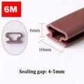 6M Silicone Rubber Sealing Strip Self Adhesive Doors Window Soundproofing Weather Stripping Gap Blocker I Type Insulation Tape Qme 10x6mm China Mainland