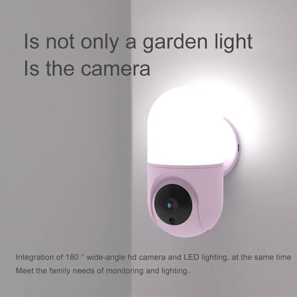 ESCAM 2MP 1080P HD Smart WIFI IP Camera with Wall Lamp PTZ Night Vision Voice Intercom Yoosee APP Remote Security Monitor Qme