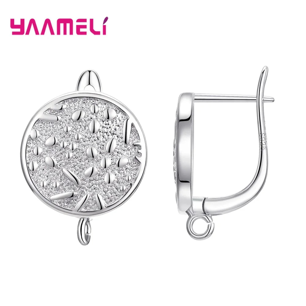 Real 100 S925 Sterling Silver Findings Earrings Leverback Earwire