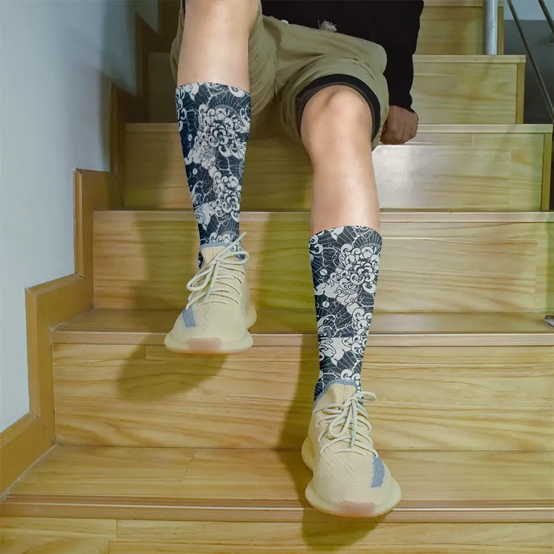 Sexy Socks Skull Pattern Creative Fashion Personalized Novelty Men Qme