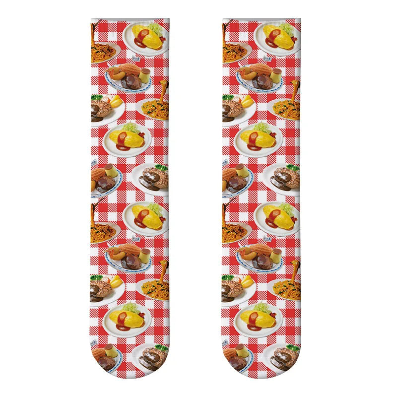 Candy Ice Cream 3d Patterned Socks Funny Soft Autumn Winter Sports Qme style3 One Size China Mainland