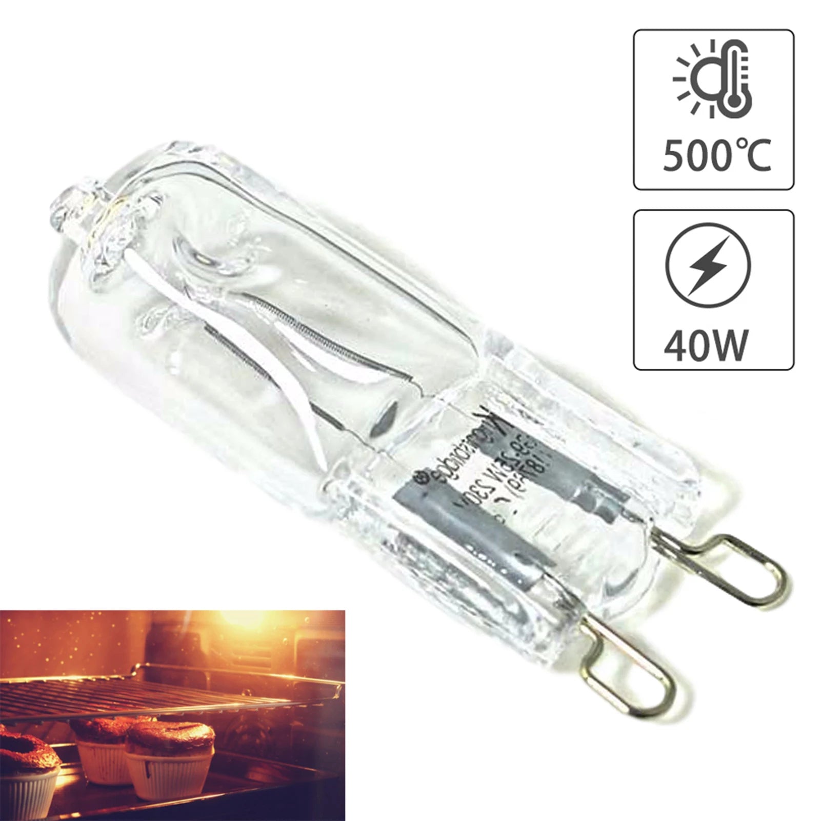 110V220V Oven Light Bulb G9 High Temperature Bulb Steamer Light G9 Oven Lighting Bulb 40w 300 Degrees High Temperature Handy Qme