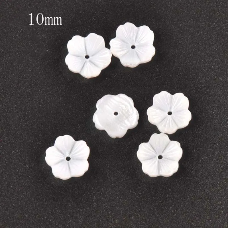 Flower Texture Curved Natural Shells Beads Mother Of Pearl For Jewelry Making Earring Accessories Diy Crafts 5Pcs 8-20mm tr0391 Qme 2
