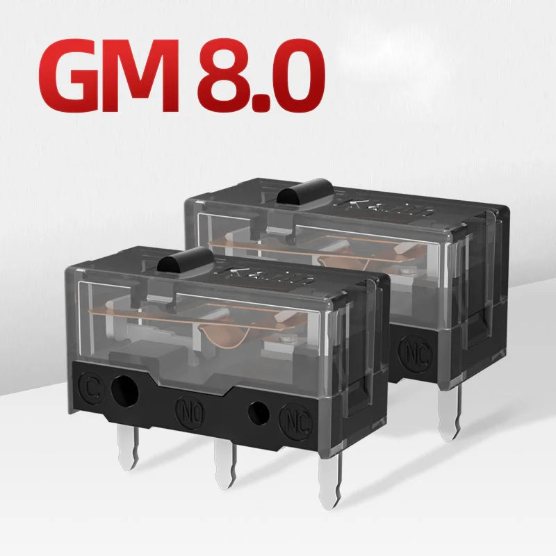 Kailh Micro Switch GM8.0 Mouse Switch Esports Mouse Accessory Computer Mice Gold Contactor 80 Million Click Left Right Button Qme 4pcs