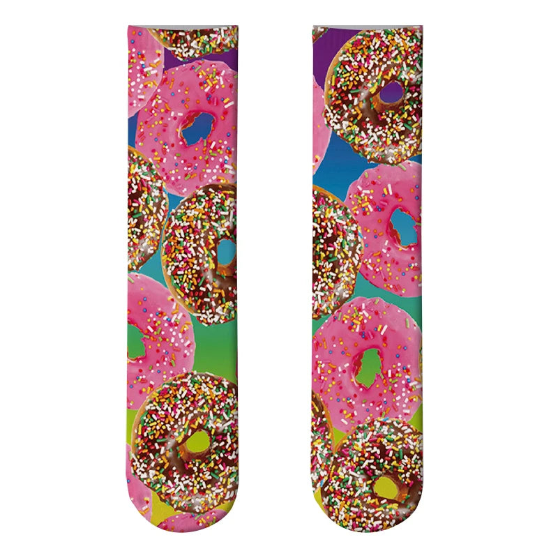 Candy Ice Cream 3d Patterned Socks Funny Soft Autumn Winter Sports Qme style17 One Size China Mainland