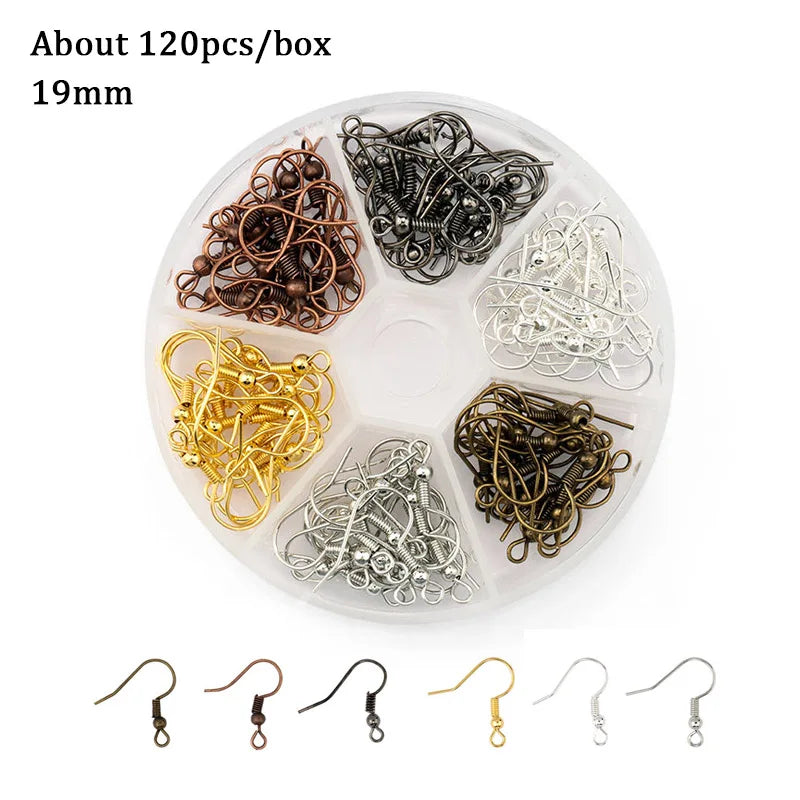 Jewelry Findings Open Jump Rings Loose Spacer Beads Earring Hooks