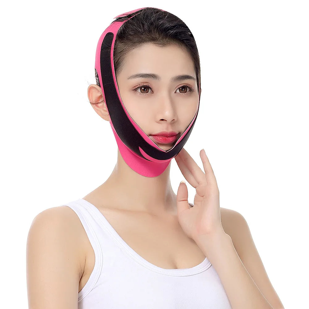 Elastic Face Slimming Bandage V Line Shaper Women Chin Cheek Lift Up Qme
