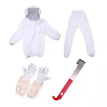 White Split Beekeeping Clothing Professional Bee Protection Beekeeping Suit With Gloves And Bee Hive Tool Beekeeping Calm Qme White CN