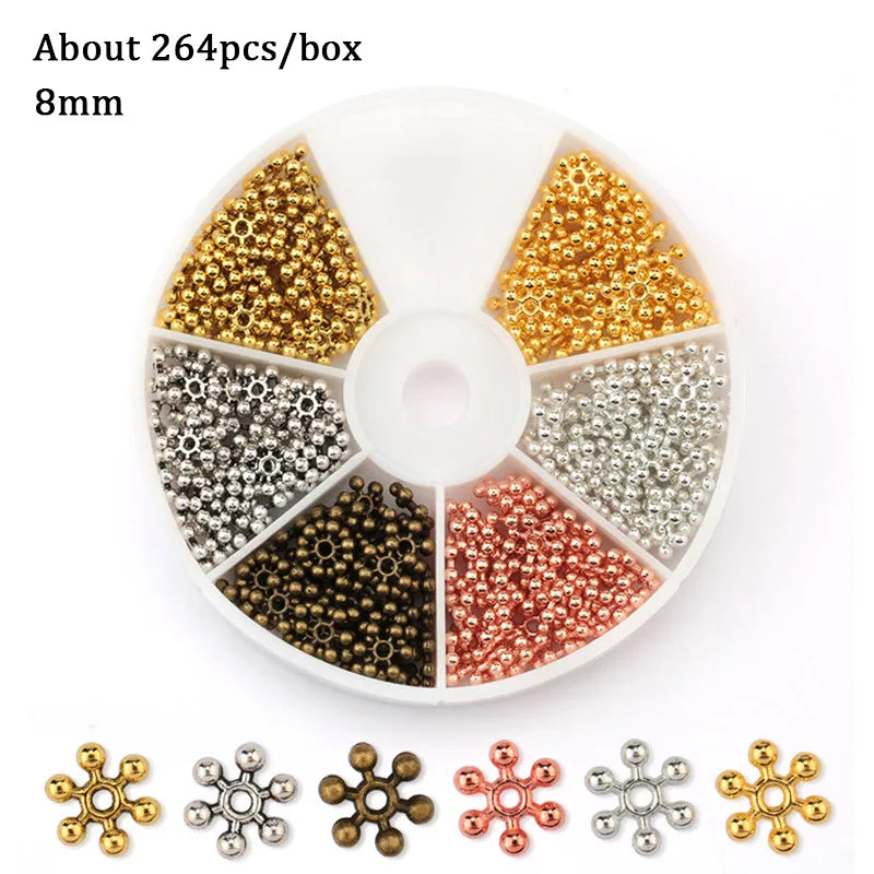 Jewelry Findings Set open jump rings Loose spacer beads Earring hooks Rubber Earring Backs for Jewelry Making DIY handicraft Qme 21