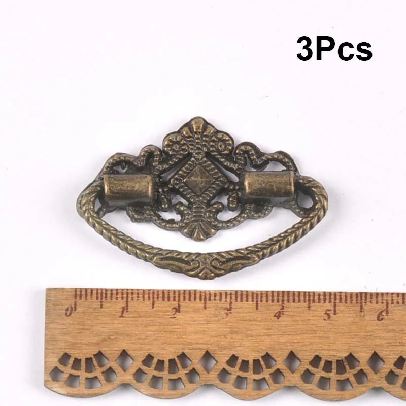 European Retro Antique Striped Carved Furniture Handles Kitchen Pulls Jewelry Box Cupboard Cabinet Knobs Drawer Door c2265 Qme 3pcs 1