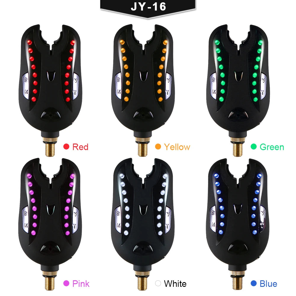 Lixada Wireless Fishing Alarm Fishing Bite Alarms Set Digital Fishing Receiver Sound Alert Kit Led Indicator with Case Pesca Qme