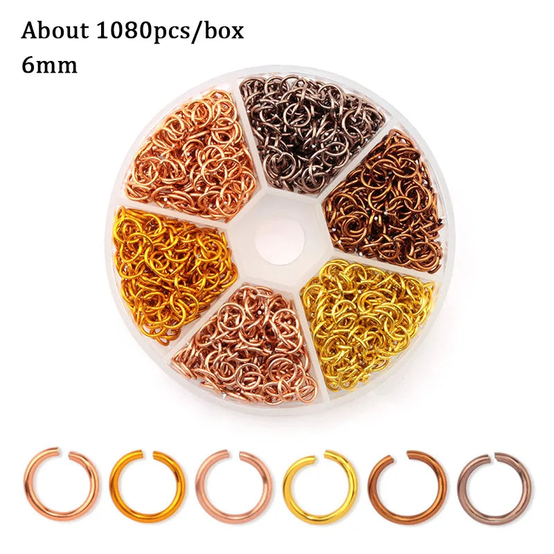 Jewelry Findings Set open jump rings Loose spacer beads Earring hooks Rubber Earring Backs for Jewelry Making DIY handicraft Qme 15