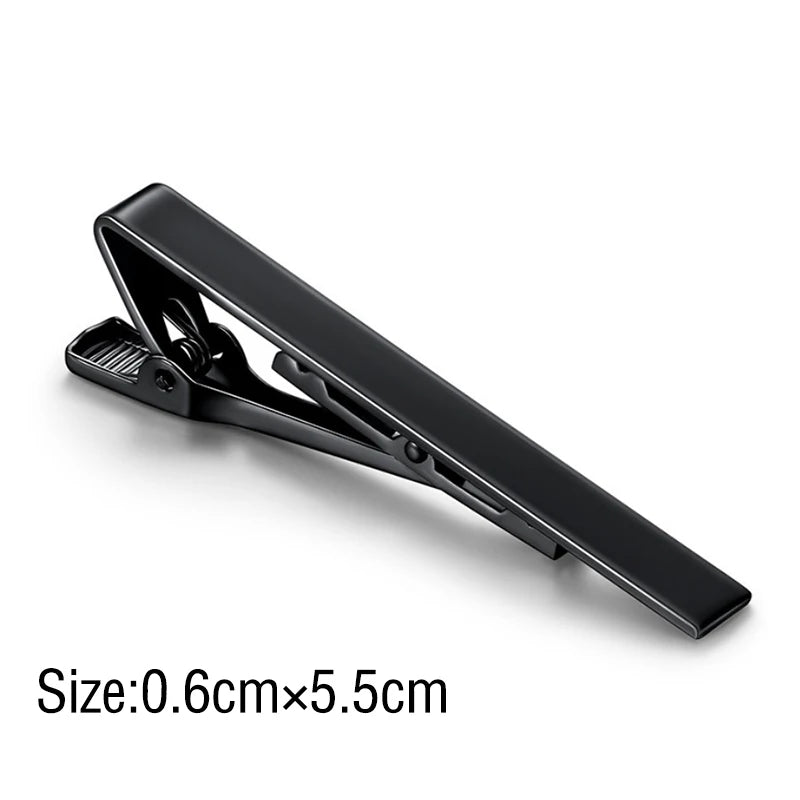Tie Clip Fashion Ties Men Metal Tone Simple Bar Clasp Practical Qme A2