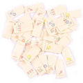 50Pcs Flower Printed Washable Brige Labels For Sewing Accessories Care Bags Clothes Tag Handmade Crafts Supplies 1.6x3.8cm c2887 Qme Random mixed