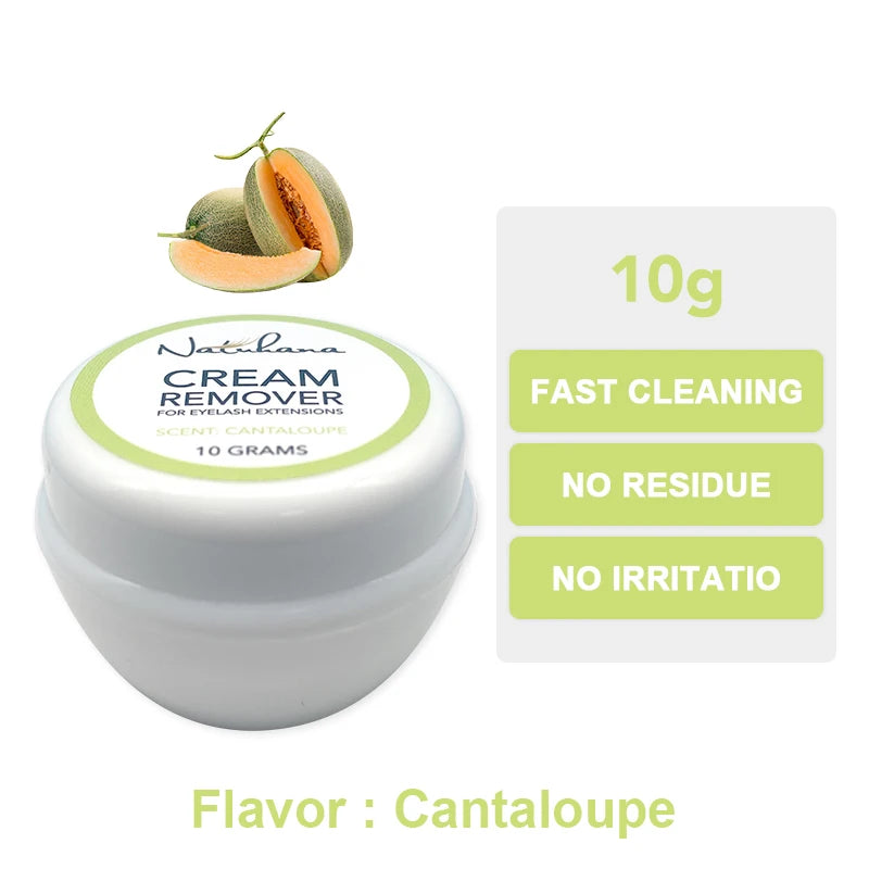 NATUHANA Grafting Eyelash Extension Glue Cream Remover Non-irritating Qme 10g - Cantaloupe