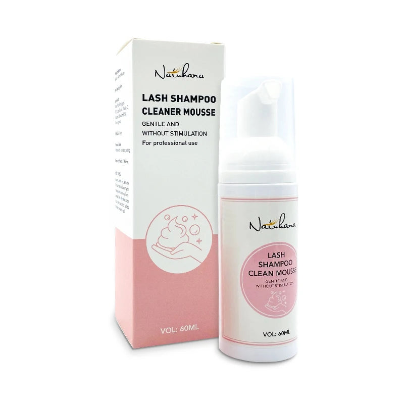 NATUAHANA Lash Shampoo Foaming Cleanser Gentle Eyelash Extension Wash Qme Original
