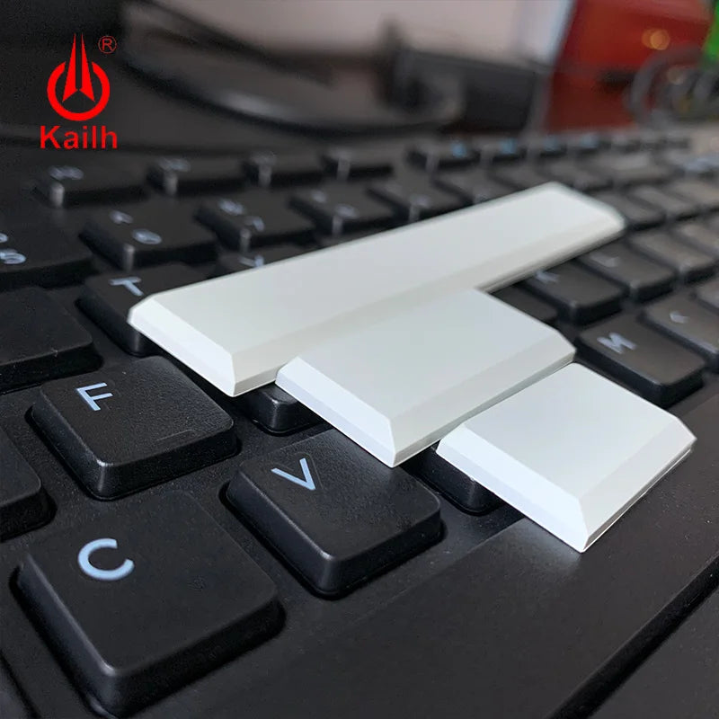 Kailh Low Profile Keycaps white black color mechanical keyboard keycaps1.5u/2.0u/spacebar Qme black 2.0u