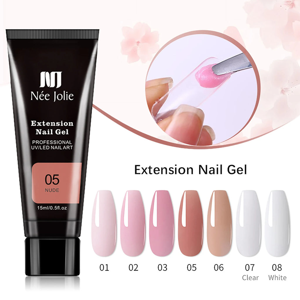 UV Nail Gel Extension Manicure File Brush Cleaner Base Glue Sealing Qme