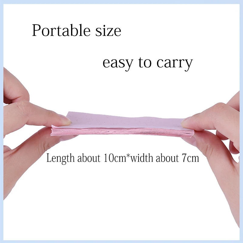 160Pcs Protable Facial Absorbent Paper Oil Control Wipes Green Tea Sheet Oily Face Blotting Matting Tissue Makeup Facial Clean Qme