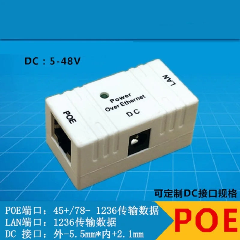 RJ45 POE Injector Power over Ethernet Switch Adapter 001 For IP Camera Qme