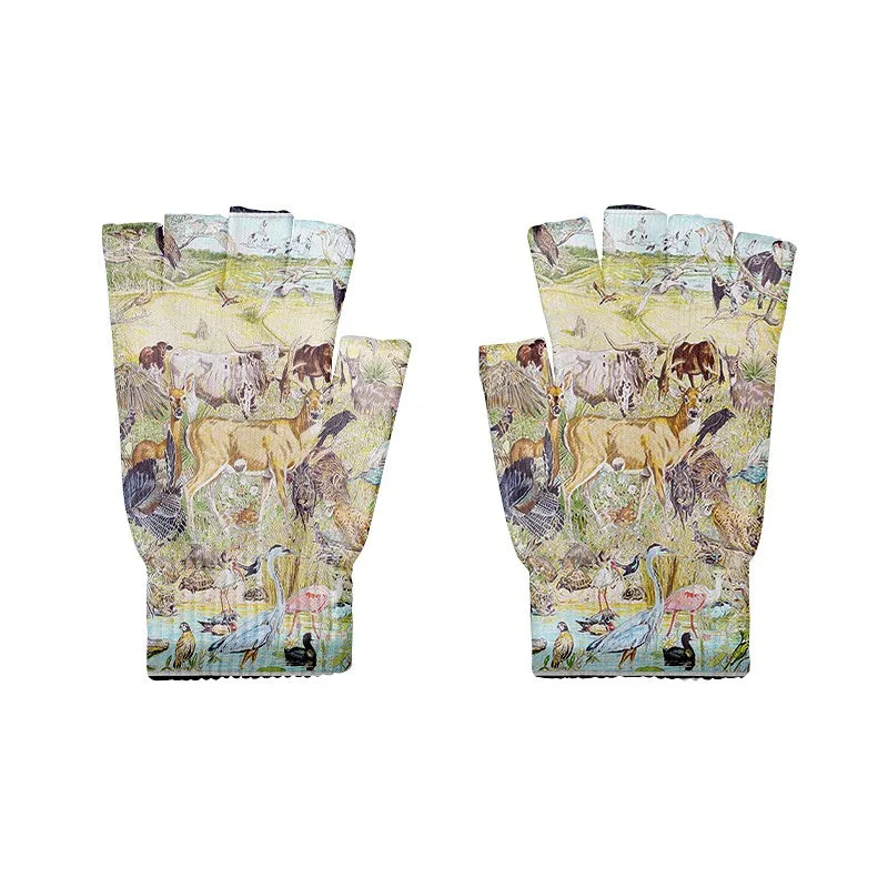 Cartoon Mashup Colorful Pattern Mittens Wrist Spring Summer Qme style8 One Size China Mainland