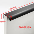 Hidden Handle Kitchen Cabinet Furniture Handles Black Cupboard Drawer Pulls Wardrobe Door Knobs Prevent Scratching with Screw Qme black 200mm