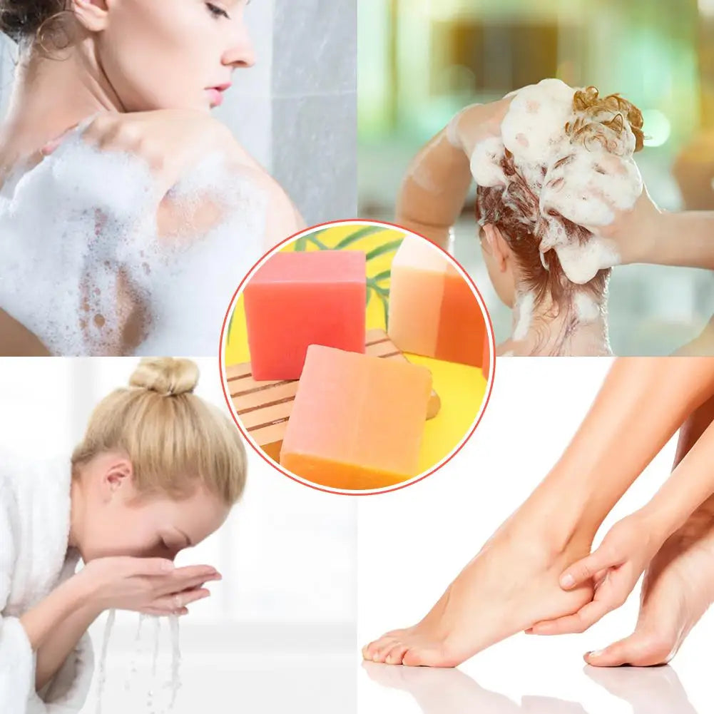 Natural Plant Extract Handmade Soap Bamboo Charcoal Oil Control Qme