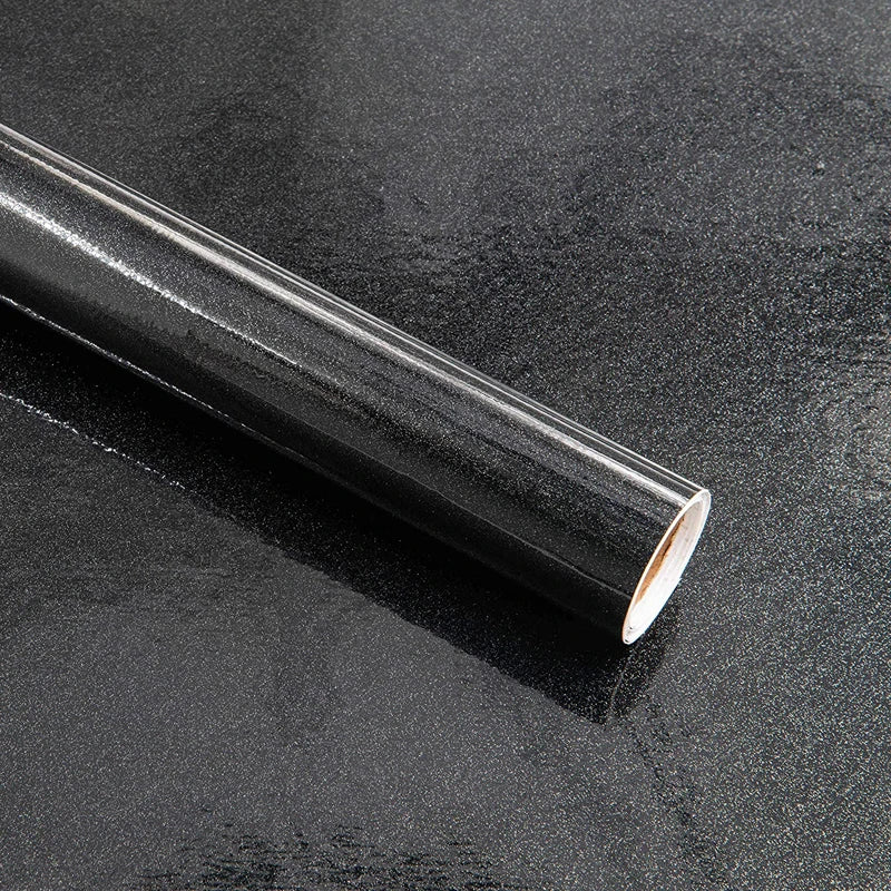 1 5 10m Self-adhesive Film Black Thickened Sticker Furniture Kitchen Qme