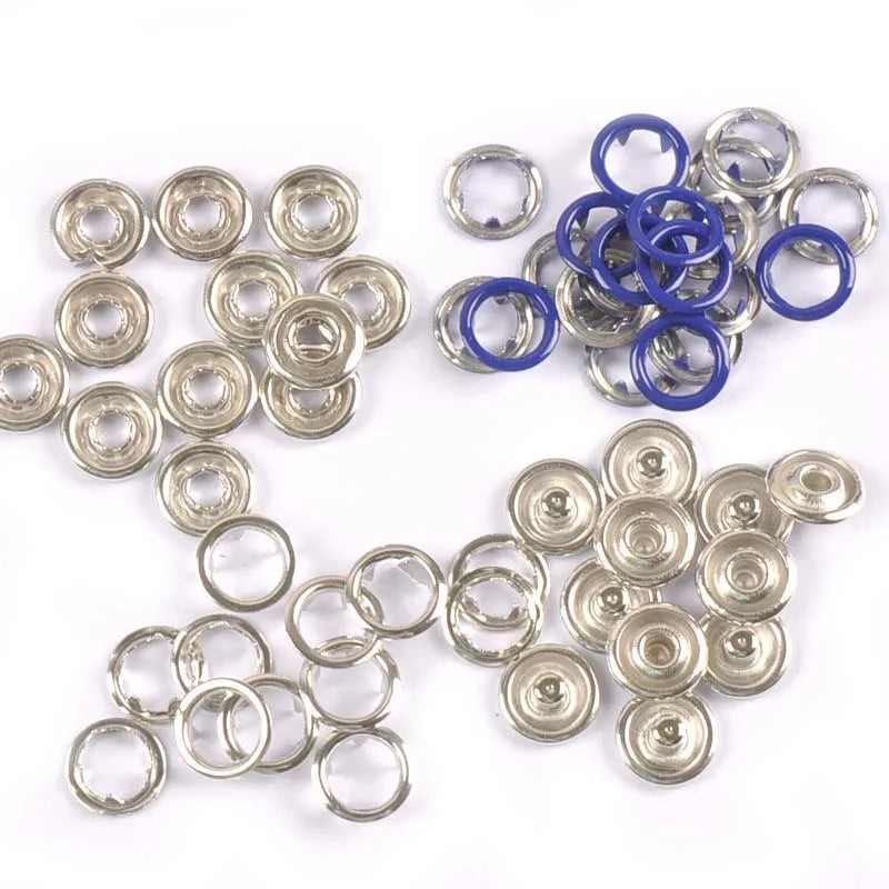 9.5mm 18color Metal Prong Snap Buttons For Clothes Baby Romper Buckle Snap Fasteners Press Studs Poppers 20sets(4pcs 1set) c2230 Qme