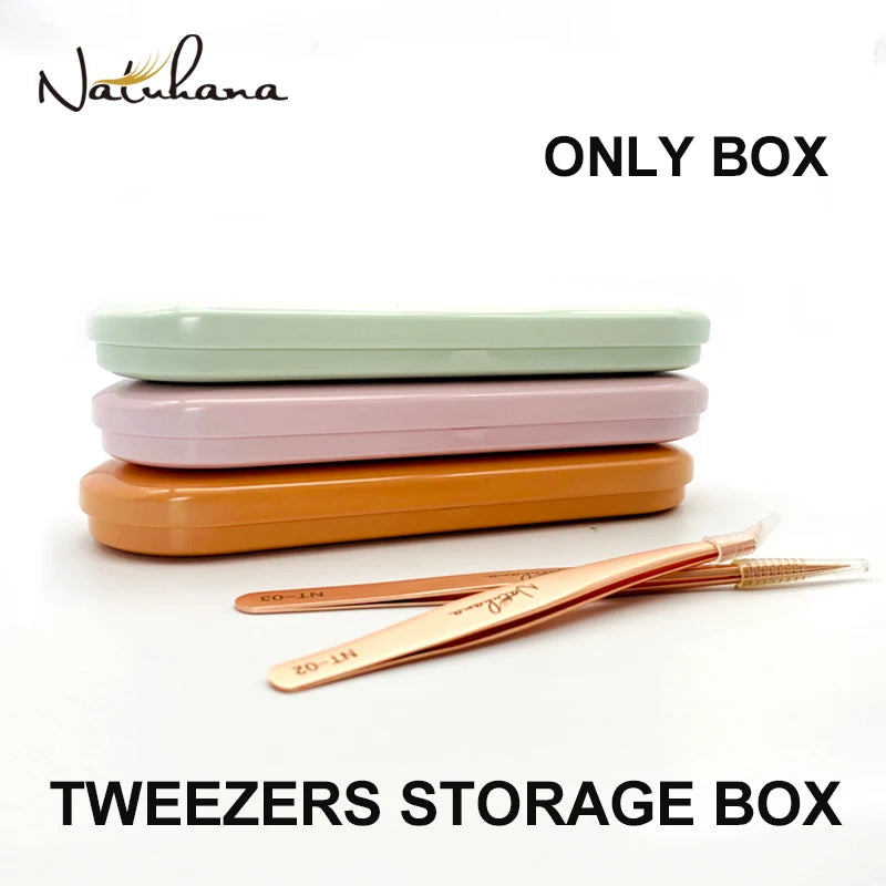 NATUHANA Professional Tweezer Storage Box Eyelash Extension Organizer Qme