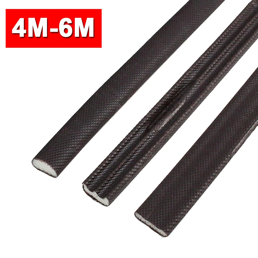 6M PU Acoustic Foam Window Seal Strip Self-Adhesive Noise Reduction Impact Resistance Door Gap Strip Dustproof Weatherstripping Qme