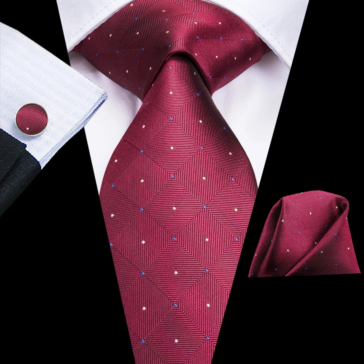 Mens Tie Red Wine Burgundy Paisley Wedding Floral Maroon Necktie Men Qme C-3172