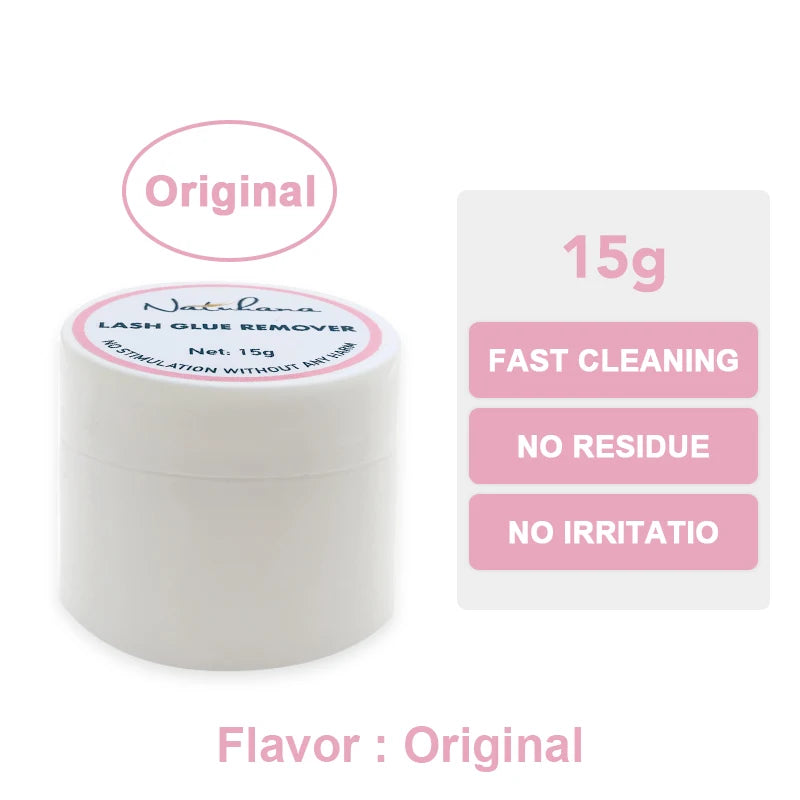 NATUHANA Grafting Eyelash Extension Glue Cream Remover Non-irritating Qme 15g - Original