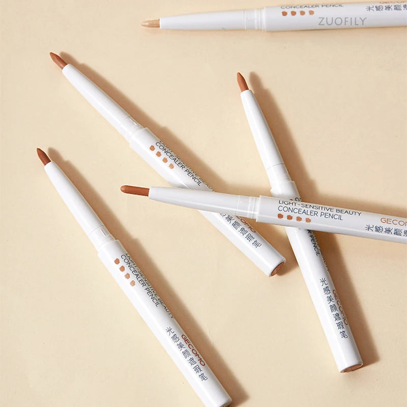 Concealer Eyebrow Pen Stick Natural Moisturizing Concealer Pencil Cover Spot Dark Circles Invisible Pores Waterproof Face Makeup Qme