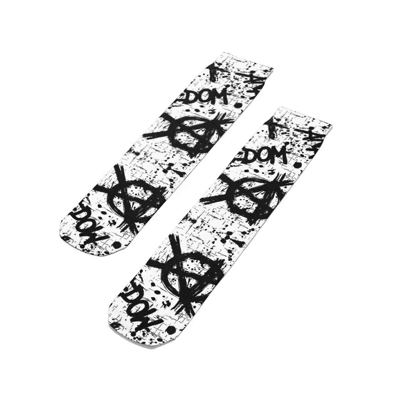 Fashion Women Men 3D Skeleton Skull Socks Streetwear Harajuku Qme