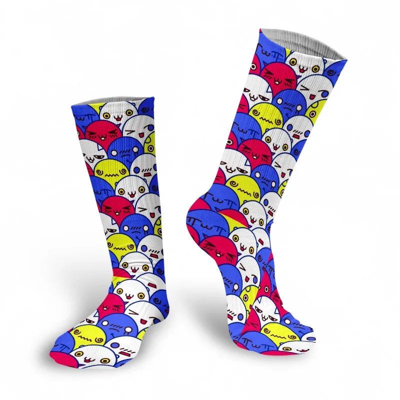 Cute Anime Cartoon Adventure Socks Yellow Street Role Playing Comics Qme