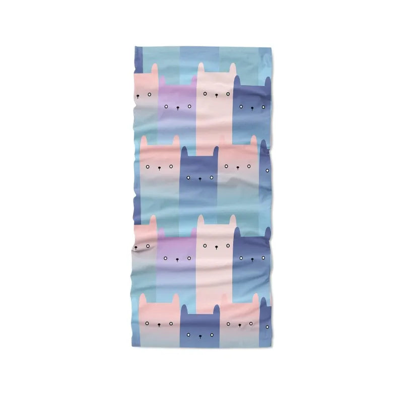 Cartoon Bandana Scarf 3D Print Magic Outdoor Riding Mouth Nose Qme style6 One Size China Mainland