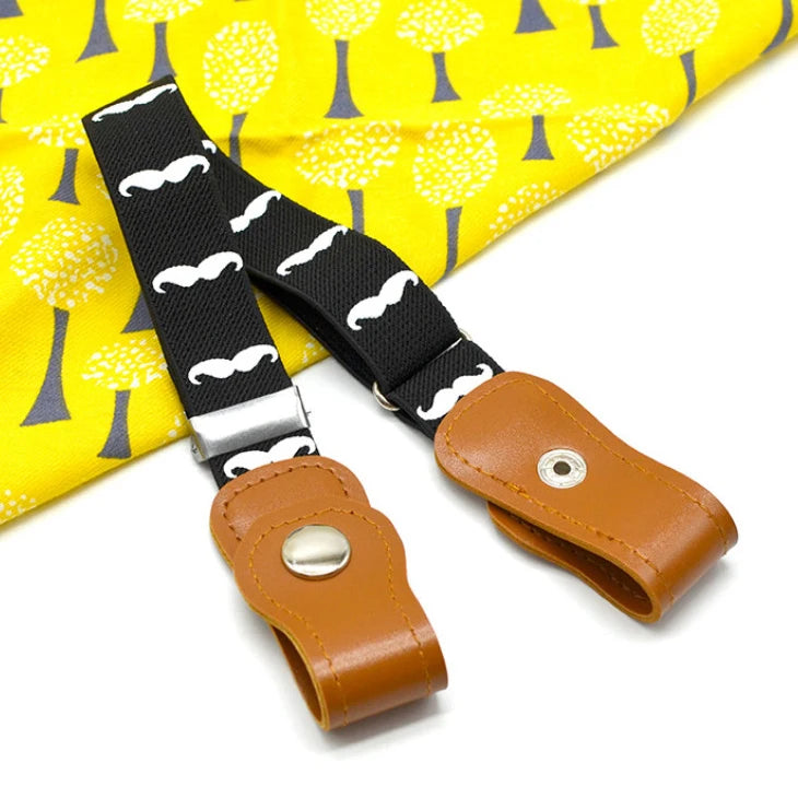 Kids Buckle-free Elastic Belt Waist No Buckle Stretch Belts Toddlers Qme W-12 40-65cm